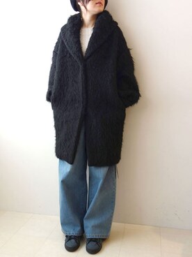 「styling/（スタイリング）のアイテム（その他アウター）」を使った、レーヴルさん（レディース・158cm）の冬コーディネート
