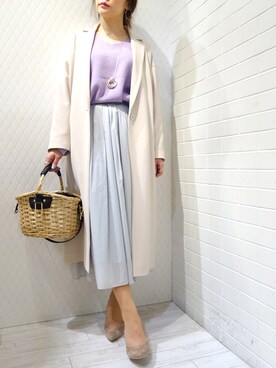 「チェスター」｜「アイテム（トレンチコート）」を使った、レーヴルさん（レディース・158cm）の冬コーディネート