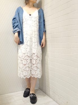 「甘辛mix」｜レーヴルさん（レディース・163cm）の春コーディネート