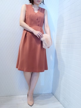 「GRACE CONTINENTAL（グレースコンチネンタル）のアイテム（バッグ）」を使った、レーヴルさん（レディース・158cm）の夏コーディネート