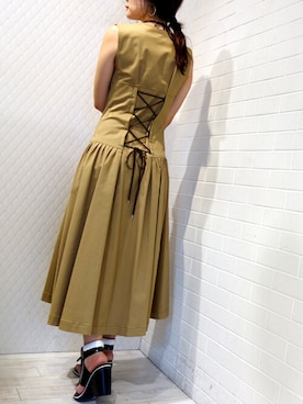 「SENSO Diffusion（センソディフュージョン）のアイテム」を使った、レーヴルさん（レディース・158cm）の夏コーディネート