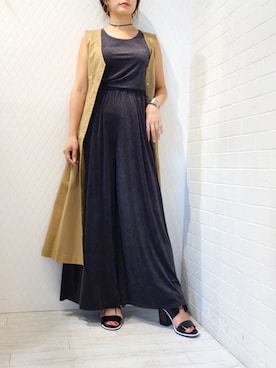 「セットアップスタイル」｜「アイテム（ワンピース/ドレス）」を使った、レーヴルさん（レディース・158cm）の夏コーディネート