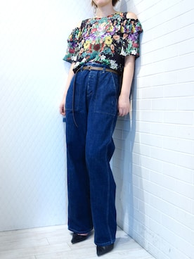 「AULA（アウラ）のアイテム」を使った、レーヴルさん（レディース・163cm）の秋コーディネート