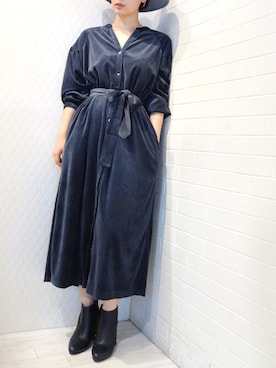 「SENSO（センソ）のアイテム」を使った、レーヴルさん（レディース・163cm）の秋コーディネート