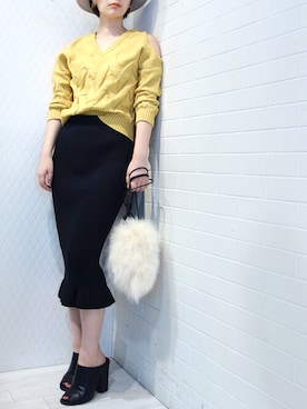 「SMIR NASLI（サミールナスリ）のアイテム」を使った、レーヴルさん（レディース・163cm）の秋コーディネート