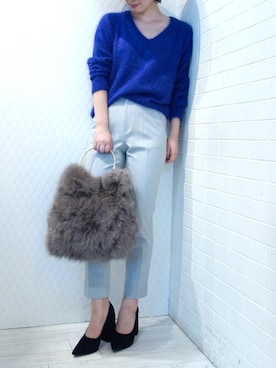 「SENSO（センソ）のアイテム」を使った、レーヴルさん（レディース・163cm）の秋コーディネート