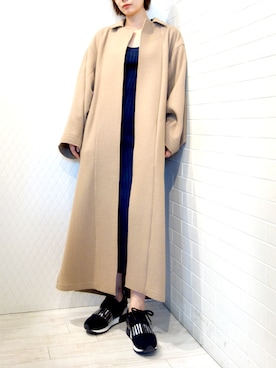 「カッコイイ女子」｜「アイテム（その他アウター）」を使った、レーヴルさん（レディース・163cm）の秋コーディネート