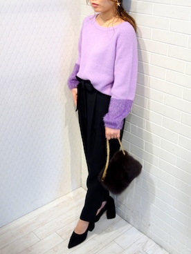 「GRACE CONTINENTAL（グレースコンチネンタル）のアイテム（バッグ）」を使った、レーヴルさん（レディース・153cm）の秋コーディネート