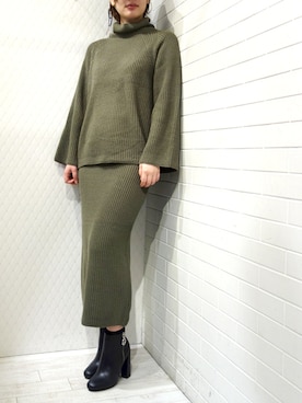 「SENSO（センソ）のアイテム」を使った、レーヴルさん（レディース・163cm）の秋コーディネート