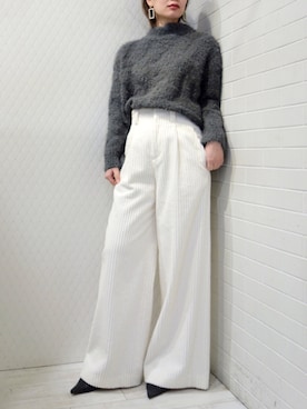 「AULA（アウラ）のアイテム」を使った、レーヴルさん（レディース・163cm）の冬コーディネート