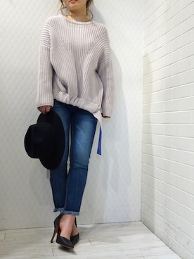 「大人シンプル」｜レーヴルさん（レディース・153cm）の冬コーディネート