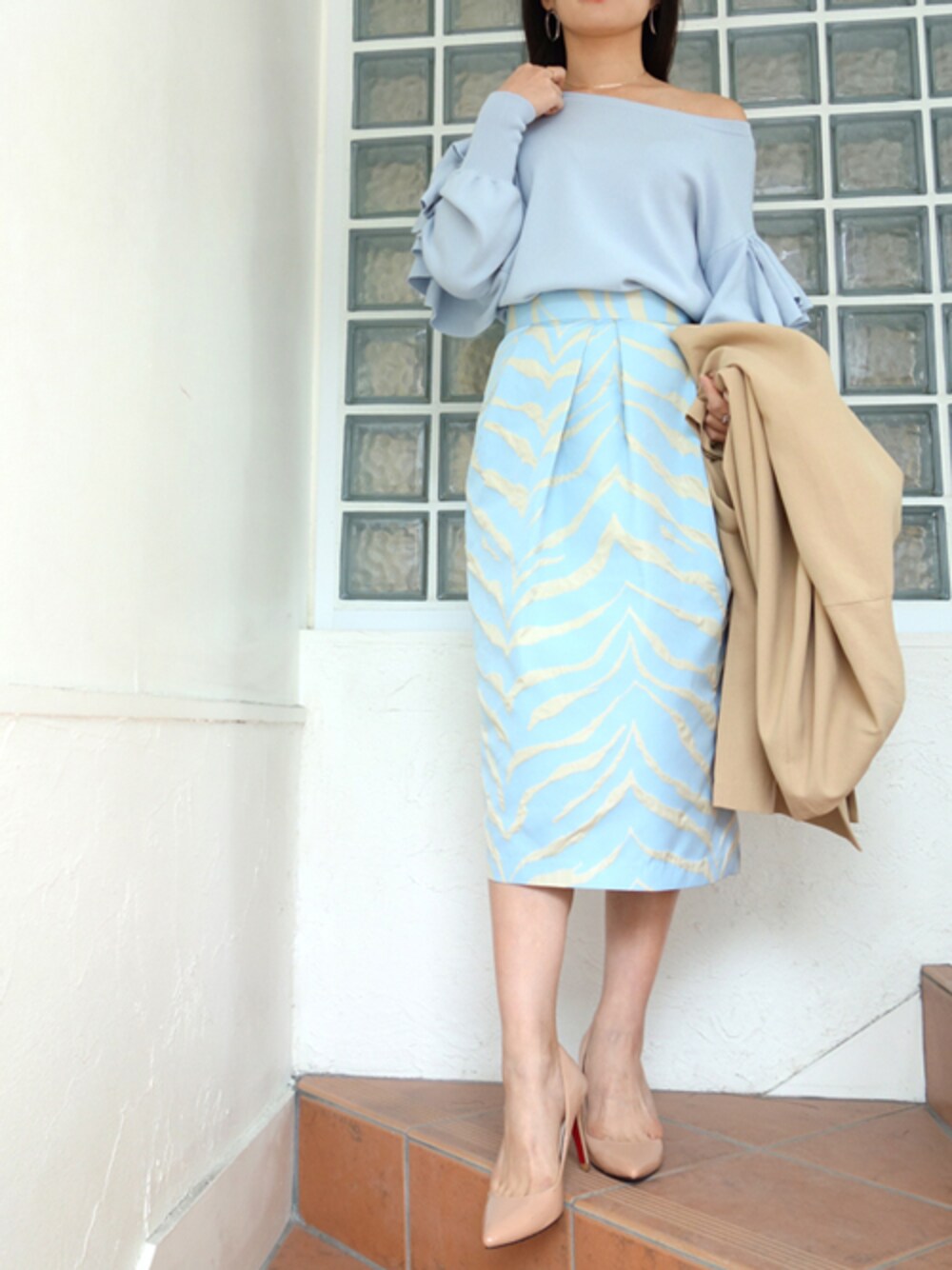 レーヴルさんの「styling/ kei shirahata Ruffle sleeve pullover（styling/）」を使ったコーディネート
