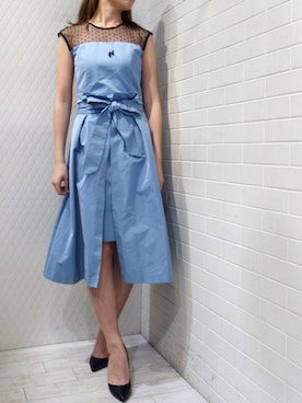 「kaene（カエン）のアイテム（ワンピース）」を使った、レーヴルさん（レディース・164cm）の春コーディネート