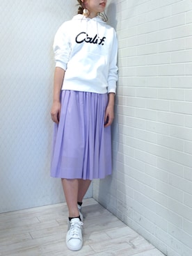 「RITA（リタ）のアイテム」を使った、レーヴルさん（レディース・164cm）の春コーディネート