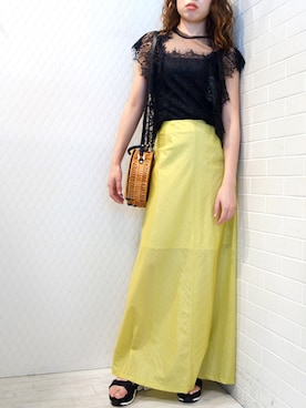 「margaux（マルゴー）のアイテム」を使った、レーヴルさん（レディース・164cm）の春コーディネート