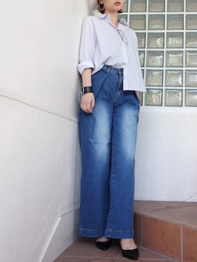 「C.C.CROSS（シーシークロス）のアイテム」を使った、レーヴルさん（レディース・163cm）の春コーディネート