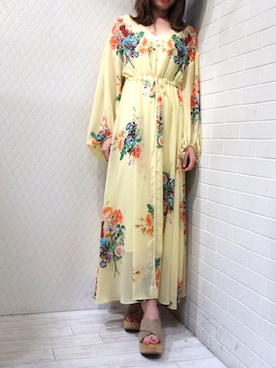 「AULA（アウラ）のアイテム」を使った、レーヴルさん（レディース・164cm）の春コーディネート