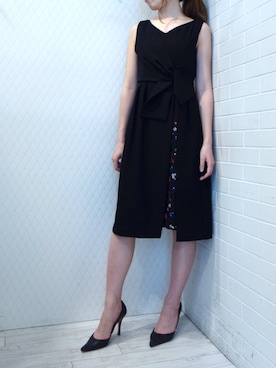 「kaene（カエン）のアイテム（ワンピース）」を使った、レーヴルさん（レディース・164cm）の春コーディネート