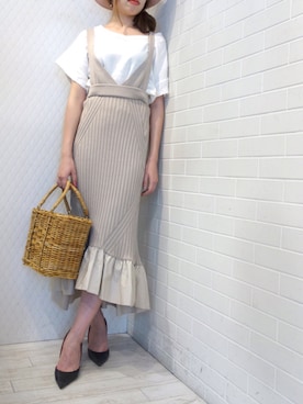 「styling/（スタイリング）のアイテム」を使った、レーヴルさん（レディース・164cm）の春コーディネート