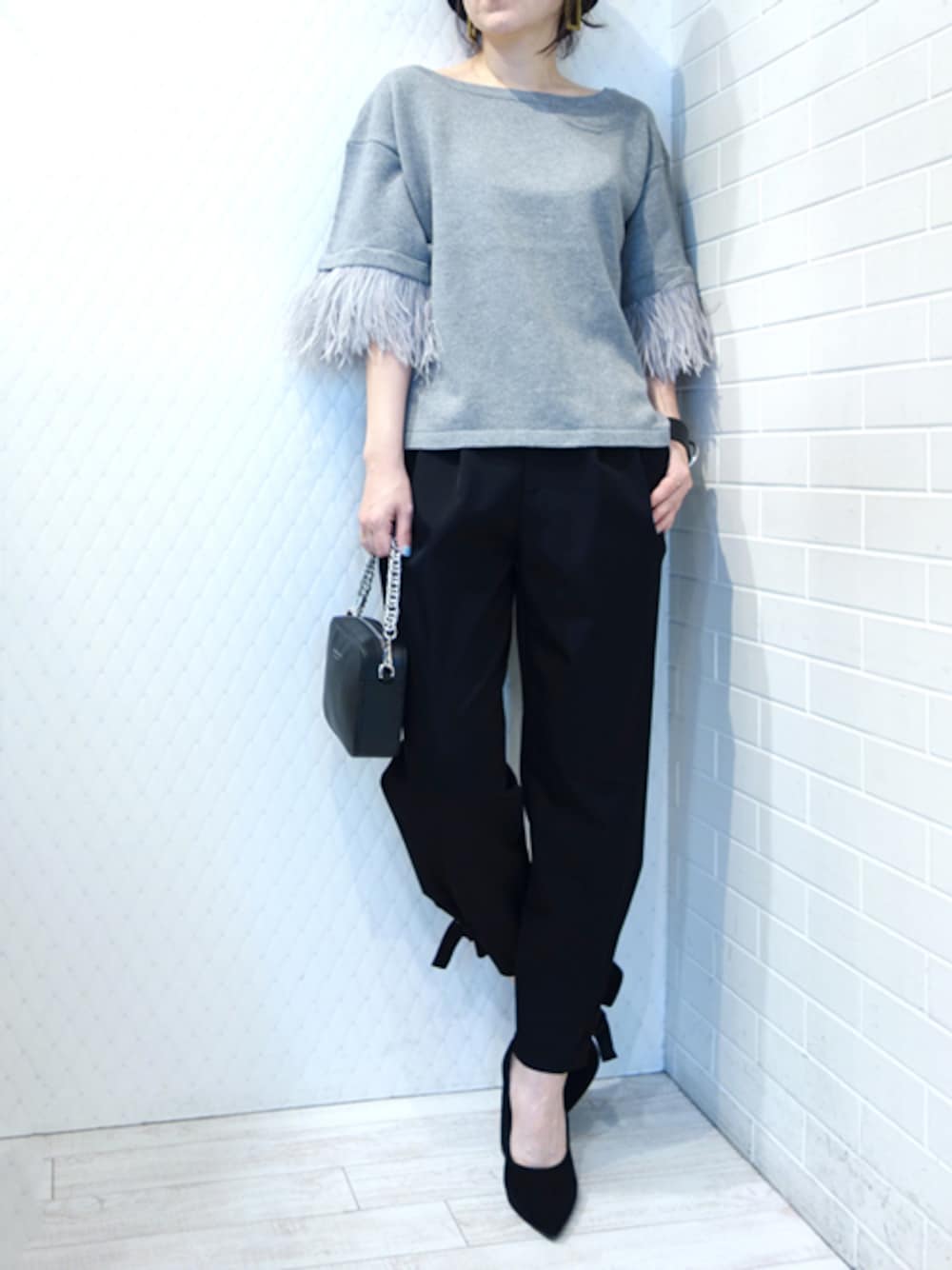 〈 ELENDEEK 〉 side hembelt pants ⑴ ELENDEEK 〉 side hembelt pants ⑴