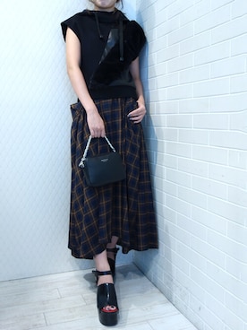 「CRY.（クライ）のアイテム」を使った、レーヴルさん（レディース・164cm）の夏コーディネート