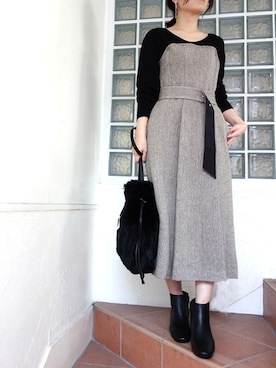 レーヴルさん（レディース・158cm）の冬コーディネート