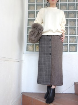 レーヴルさん（レディース・158cm）の冬コーディネート