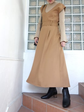 レーヴルさん（レディース・158cm）の冬コーディネート