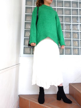 「Torrazzo Donna（トラッゾドンナ）のアイテム」を使った、レーヴルさん（レディース・169cm）の冬コーディネート