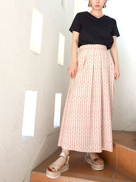 「intoxic.（イントキシック）のアイテム」を使った、レーヴルさん（レディース・163cm）の春コーディネート