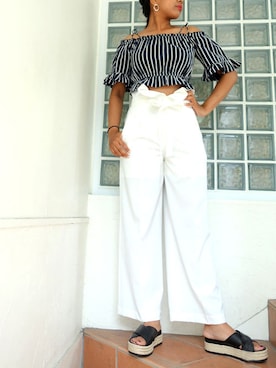 「The Fifth Label（ザ・フィフス・レーベル）のアイテム」を使った、レーヴルさん（レディース・170cm）の夏コーディネート