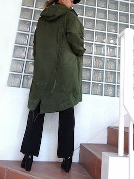 「NINE（ナイン）のアイテム」を使った、レーヴルさん（レディース・170cm）の秋コーディネート
