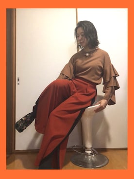 「I am I （アイアムアイ）のアイテム（アクセサリー）」を使った、38ianoさん（レディース・158cm）の冬コーディネート