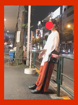 「NIKE（ナイキ）のナイキ エア フォース 1 LOW 07 メンズシューズ（スニーカー、ブラック系）」を使った、38ianoさん（レディース・158cm）の夏コーディネート