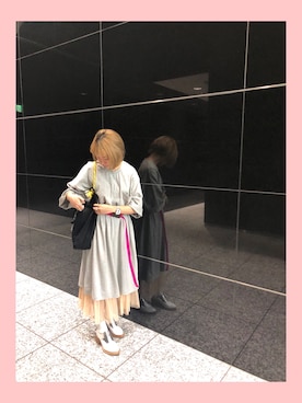 「ミックスコーデ」｜「アイテム（ワンピース/ドレス）」を使った、38ianoさん（レディース・158cm）の秋コーディネート