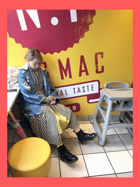 「Dr. Martens（ドクターマーチン）のDr.Martens / 1460 8EYEBOOT_mtn（ブーツ、ブラック系）」を使った、38ianoさん（レディース・158cm）の秋コーディネート