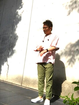 「united arrows」｜「アイテム（スリッポン）」を使った、keitanさん（メンズ・165cm）の夏コーディネート
