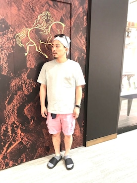 「ショッピング」｜「アイテム（ニットキャップ/ビーニー）」を使った、keitanさん（メンズ・165cm）の夏コーディネート
