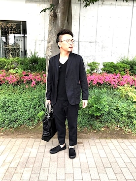 「united arrows」｜「アイテム（スリッポン）」を使った、keitanさん（メンズ・165cm）の春コーディネート