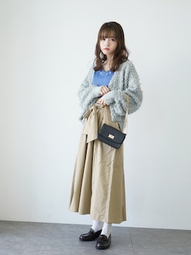 「158cm」｜「アイテム（ローファー）」を使った、˚࿀̊˚さん（レディース・158cm）の秋コーディネート