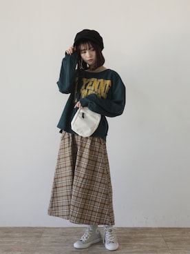 ˚࿀̊˚さん（レディース・158cm）の冬コーディネート