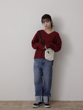 ˚࿀̊˚さん（レディース・158cm）の冬コーディネート