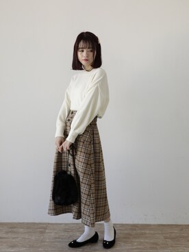 ˚࿀̊˚さん（レディース・158cm）の冬コーディネート