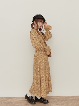 Earth Music Ecology アースミュージックアンドエコロジー の 2way花柄ワンピース Earth Music Ecology ワンピース Wear