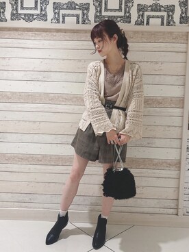 「158cm」｜「アイテム（その他）」を使った、˚࿀̊˚さん（レディース・158cm）の秋コーディネート