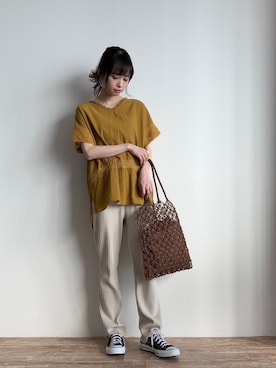 ˚࿀̊˚さん（レディース・158cm）の春コーディネート