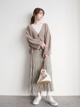 「earthWEB限定」｜˚࿀̊˚さん（レディース・158cm）の秋コーディネート