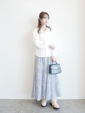 「earthWEB限定」｜˚࿀̊˚さん（レディース・158cm）の夏コーディネート