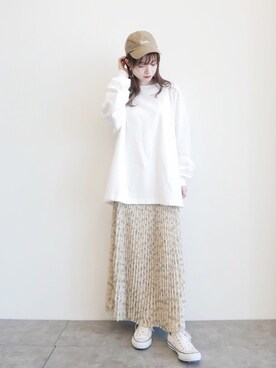 「earthWEB限定」｜˚࿀̊˚さん（レディース・158cm）の夏コーディネート