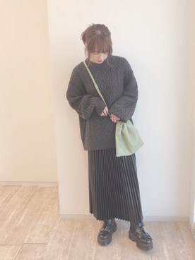 「earthWEB限定」｜˚࿀̊˚さん（レディース・158cm）の秋コーディネート